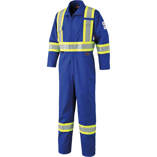 7704T FR-Tech&reg; Arc-Rated Coverall, Size 40 (Tall), Royal Blue, 10 cal/cm² Industrial Sales