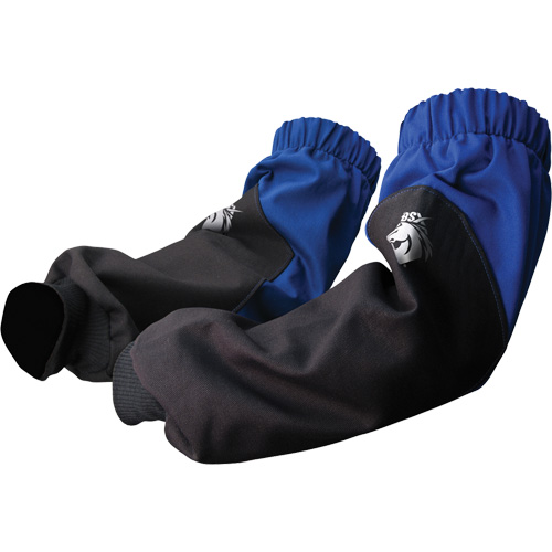 BSX&reg; FR Cotton Sleeves, 19" L, Black/Blue Industrial Sales