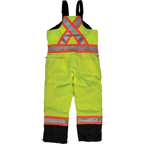Salopette de s&eacute;curit&eacute; isolante en tissu ind&eacute;chirable, Polyester, T-petit, Jaune lime haute visibilit&eacute; Industrial Sales