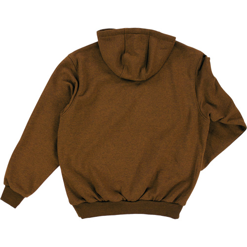 Water Repellent Fleece Pullover Hoodie, Men's, Small, Brown Industrial Sales