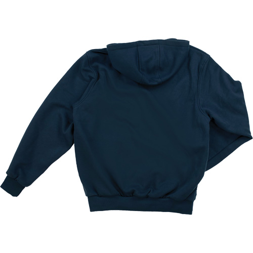 Water Repellent Fleece Pullover Hoodie, Men's, Small, Navy Blue Industrial Sales