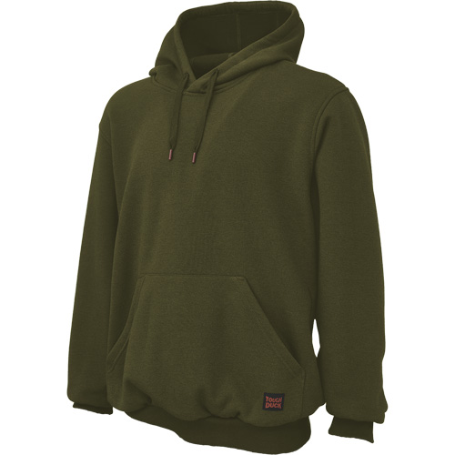 Water Repellent Fleece Pullover Hoodie, Men's, Small, Green Industrial Sales