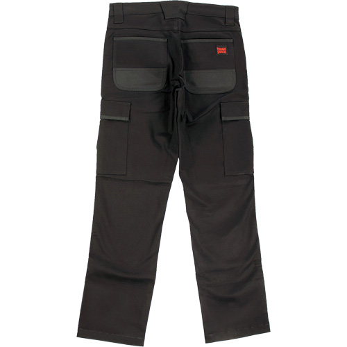 WP100 Work Pants, Cotton/Spandex, Black, Size 4, 30 Inseam Industrial Sales