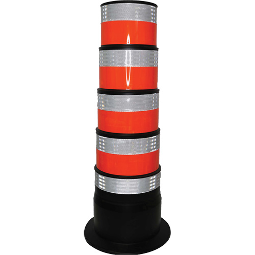 Channelizer, 47.25" High, Orange/White Industrial Sales