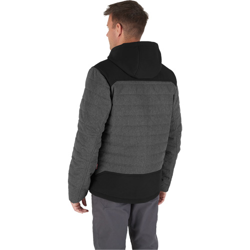 Veste chauffante M12 QuietShell avec pile, Hommes, Petit, Gris Industrial Sales