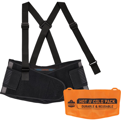 Proflex 1675 Back Support Brace with Cooling/Warming Pack, Spandex, X-Small Industrial Sales