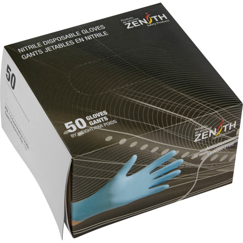 Emballages de gants jetables pour machine distributrice, Petit, Nitrile, 4,5 mils, Sans poudre, Bleu, Classe 2 Industrial Sales
