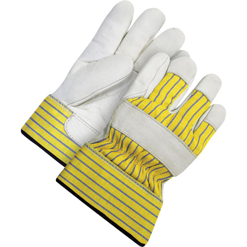 Lined Fitter's Gloves with Safety Cuff, 2X-Large, Grain Cowhide Palm, Acrylic-Pile Inner Lining Industrial Sales