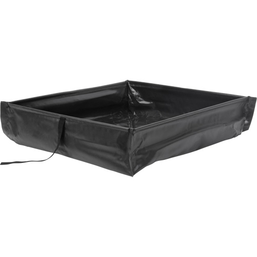 Berme de confinement des d&eacute;versements repliable &agrave; rouler, Capacit&eacute; 60 gal. US, 4' la x 4' lo x 6" h Industrial Sales