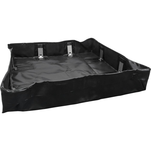 Berme repliable, Capacit&eacute; 1870 gal. US, 10' la x 50' lo x 6" h, Support &agrave; encliqueter Industrial Sales