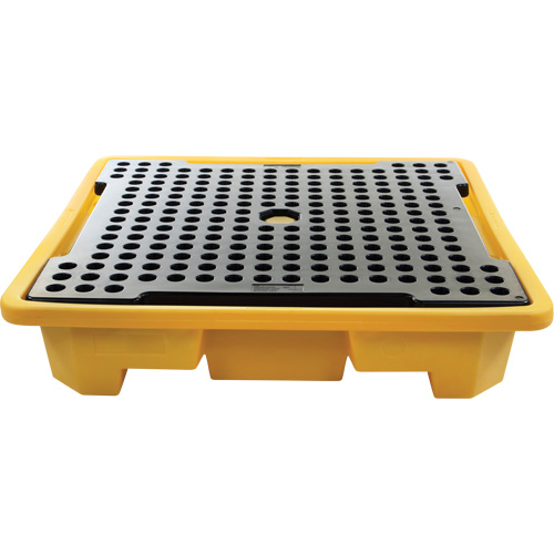 4-Drum Spill Pallet, 66 US gal. Spill Capacity, 57.5" x 57.5" x 12" Industrial Sales