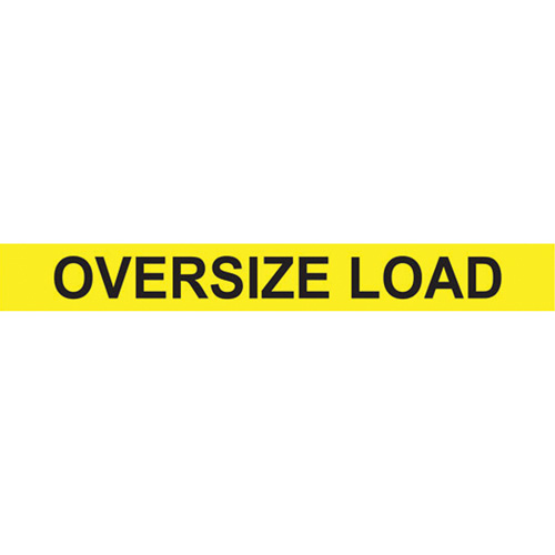 Oversize Load Heavy Haul Sign, Decal/Vinyl, 96" W x 12" H Industrial Sales
