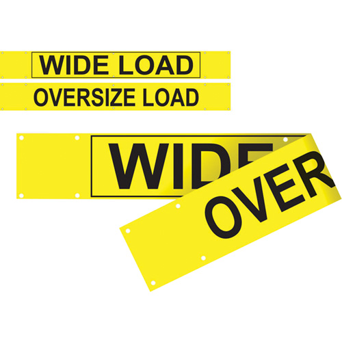 Banni&egrave;re wide load/oversized load &agrave; deux c&ocirc;t&eacute;s, Vinyle, 96" la x 12" h Industrial Sales