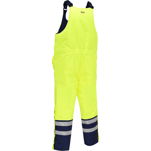 Bisley&reg; Extreme Cold Bib Overall, Polyester, Small, High Visibility Lime-Yellow Industrial Sales