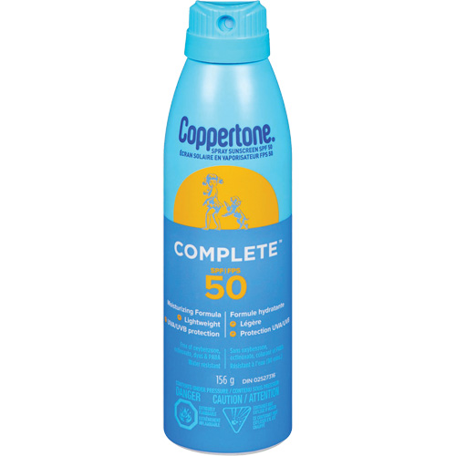 Protection solaire compl&egrave;te Coppertone, FPS 50, Vaporisateur Industrial Sales