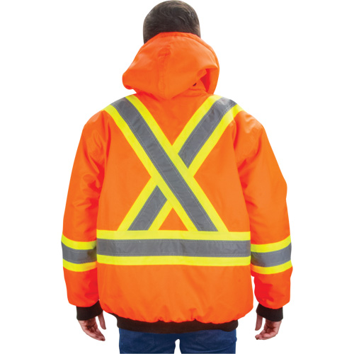 Waterproof 7-in-1 Winter Parka, High Visibility Orange, Medium Industrial Sales