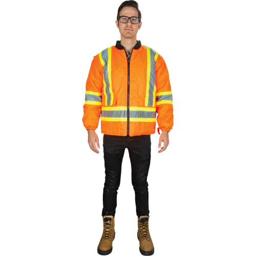 Waterproof 7-in-1 Winter Parka, High Visibility Orange, Medium Industrial Sales