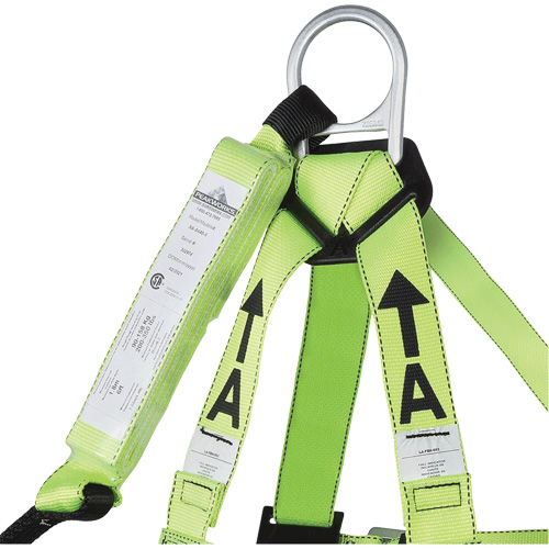 FBH-10000A5440-6 Harnais & longe classe A de 6' avec capacit&eacute; de 220 lb, Combinaison harnais/longe Industrial Sales