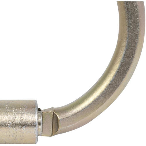 CP-04011-1 Zinc Plated Carabiner with 2" Gate Opening, Steel Industrial Sales
