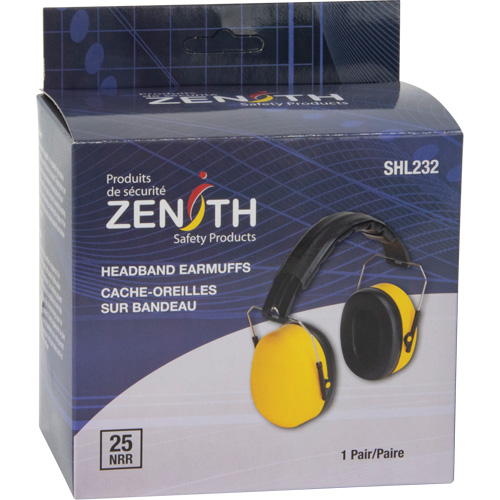 Passive Ear Muffs, Headband, 25 NRR dB Industrial Sales