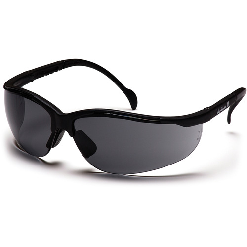Venture II&reg; Half-Frame Safety Glasses, Grey Lens, Anti-Fog/Anti-Scratch/Anti-Static, ANSI Z87+/Meets/Exceeds CSA Z94.3 Industrial Sales