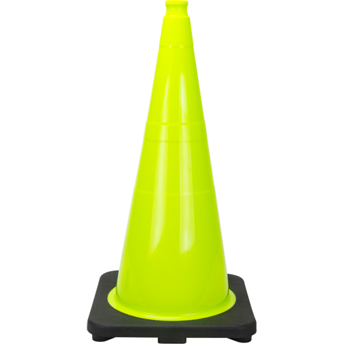 Premium Traffic Cone, 28", Lime Green Industrial Sales