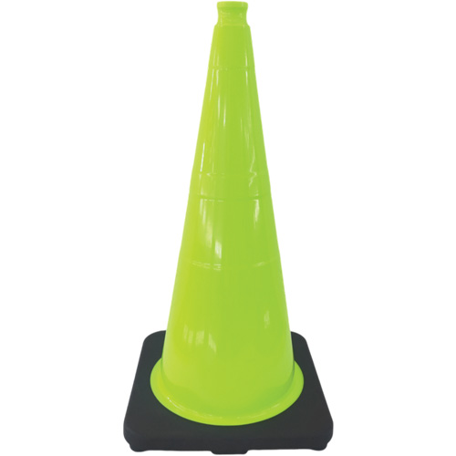 C&ocirc;ne de signalisation de premi&egrave;re qualit&eacute;, 18", Vert lime Industrial Sales