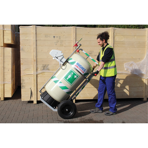 Mobile Self-Contained Emergency Safety Shower with Eye & Face Wash, 30 gal. Capacity, Meets None Industrial Sales