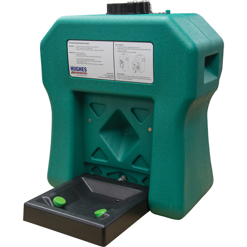 Poste de douche oculaire portable autonome, Aliment&eacute; par gravit&eacute;, Capacit&eacute; 16 gal., Conformit&eacute; ANSI Z358.1 Industrial Sales