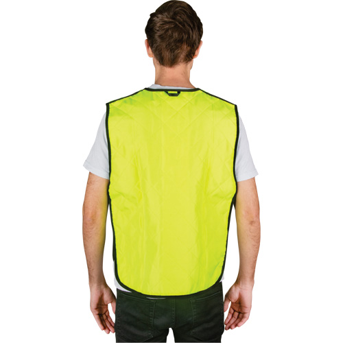 Evaporative Cooling Vest, Medium, High Visibility Lime-Yellow Industrial Sales