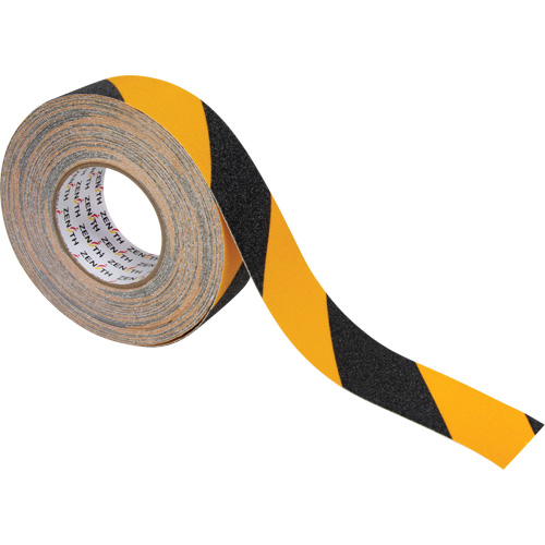 Ruban antid&eacute;rapant, 2" x 60', Noir & jaune Industrial Sales