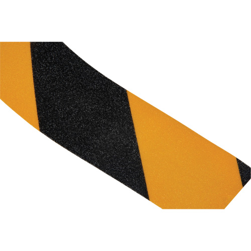 Ruban antid&eacute;rapant, 2" x 60', Noir & jaune Industrial Sales