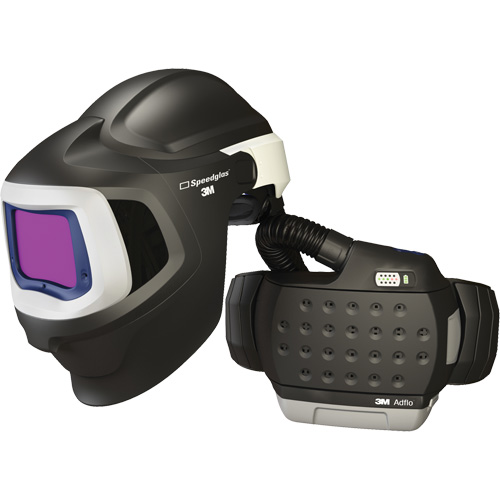 Syst&egrave;me de protection respiratoire &agrave; &eacute;puration d'air motoris&eacute; haute efficacit&eacute; Adflo avec masque de soudage 9100 MP Speedglas, Masque de soudage, Pile Lithium-ion Industrial Sales