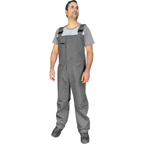 CoreMAX FR Bib Overall, 6X-Large, Grey Industrial Sales