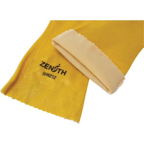 Gants &agrave; fini rugueux et r&eacute;sistants aux produits chimiques, Taille 9, 14" lo, PVC, Doublure en Interlock, 47-mil Industrial Sales