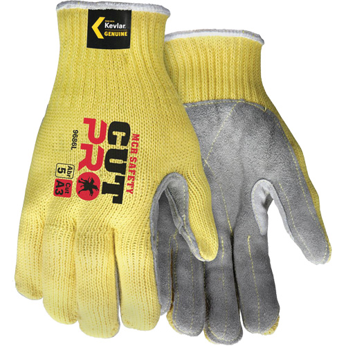 CutPro&reg; Cut Resistant Work Gloves with Split Leather Palm, Size Small, 7 Gauge, Kevlar&reg; Shell, ASTM ANSI Level A3 Industrial Sales