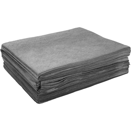 Feuilles absorbantes souffl&eacute;es, Universel, 15" x 19", 8 gal. d'absorption Industrial Sales