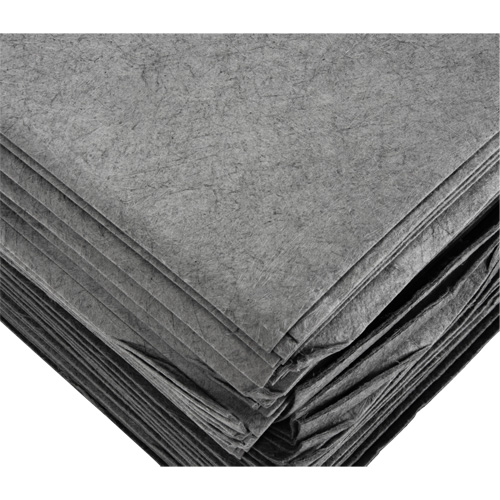 Feuilles absorbantes souffl&eacute;es, Universel, 15" x 19", 8 gal. d'absorption Industrial Sales