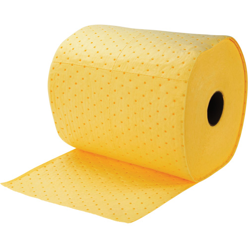 Rouleaux absorbants li&eacute;es, Poids moyen, 150' lo x 15" la, Absorption 8 gal. Industrial Sales