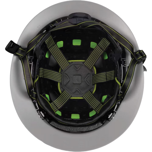 Fibre Metal Climbing Style Helmet with Full Brim, Meets CSA Type 2, Ratchet Suspension, Non-Vented Industrial Sales