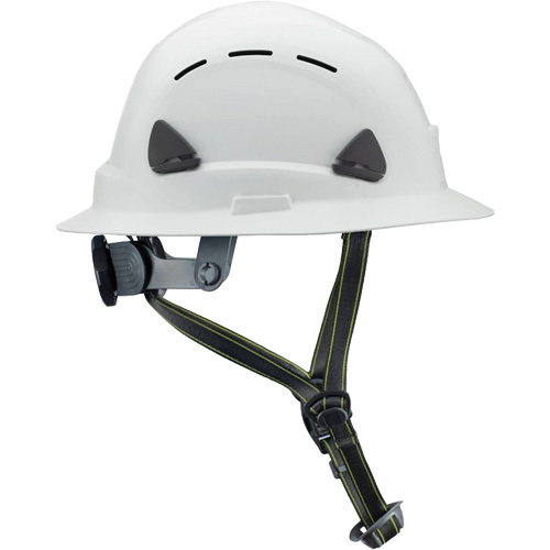 Fibre Metal Climbing Style Helmet with Full Brim, Meets CSA Type 2, Ratchet Suspension, Vented Industrial Sales
