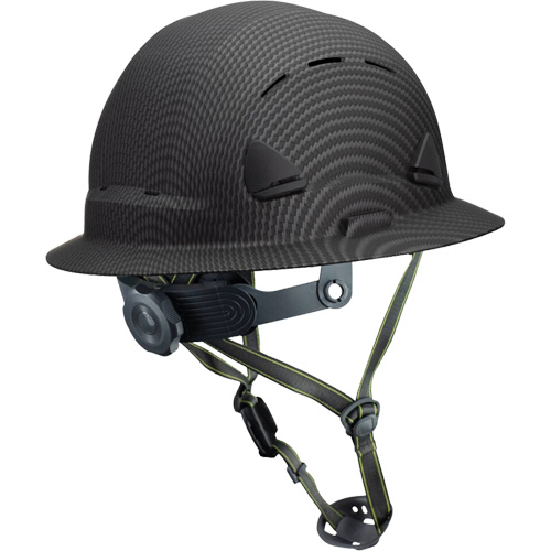 Fibre Metal Climbing Style Helmet with Full Brim, Meets CSA Type 2, Ratchet Suspension, Vented Industrial Sales