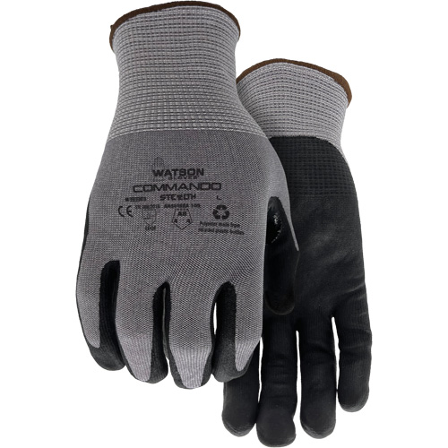 Gants r&eacute;sistant &agrave; la coupe 338 Commando, Taille Petit, Calibre 18, Rev&ecirc;tement Mousse de nitrile, Enveloppe en PEHP/Polyester/Spandex/Acier inoxydable, ASTM ANSI niveau A8/EN 388 niveau F Industrial Sales
