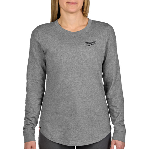 FREEFLEX Long-Sleeve Hybrid T-Shirt, Women's, X-Small, Grey Industrial Sales