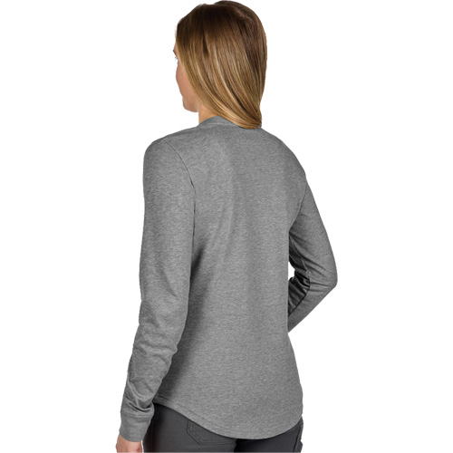 FREEFLEX Long-Sleeve Hybrid T-Shirt, Women's, X-Small, Grey Industrial Sales