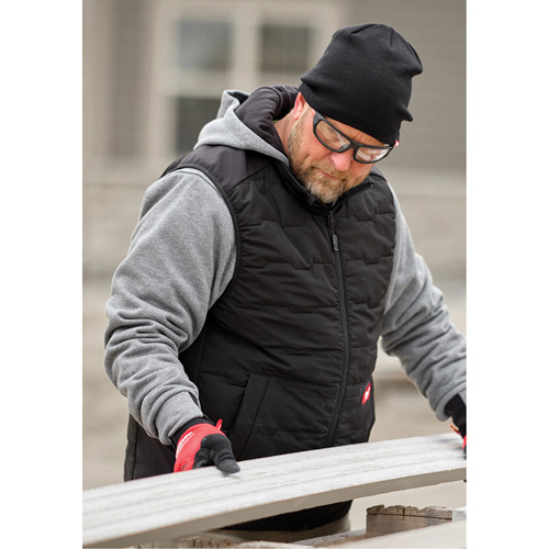 FREEFLEX Lightweight Insulated Vest, Men's, Small, Black Industrial Sales
