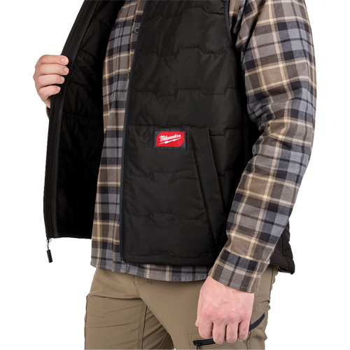 FREEFLEX Lightweight Insulated Vest, Men's, Small, Black Industrial Sales