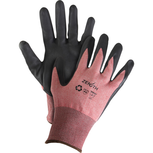 Gants &eacute;cologiques, l&eacute;gers, et r&eacute;sistants &agrave; la coupe, &agrave; haute dext&eacute;rit&eacute;, Taille 10, Calibre 18, Rev&ecirc;tement Mousse de nitrile, Enveloppe en Acier inoxydable/PEHP/rPET, ASTM ANSI niveau A4 Industrial Sales