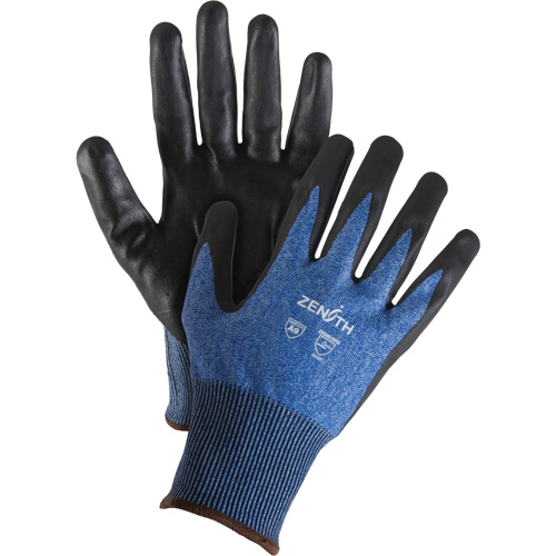 Gants l&eacute;gers et haute dext&eacute;rit&eacute; r&eacute;sistants &agrave; la coupe, Taille 7, Calibre 18, Rev&ecirc;tement Mousse de nitrile, Enveloppe en Acier inoxydable/PEHP/Tungst&egrave;ne, ASTM ANSI niveau A9 Industrial Sales