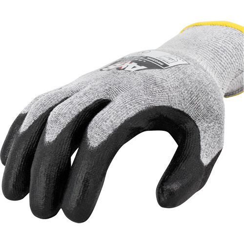 Gants de travail r&eacute;sistants &agrave; la coupe, compatibles avec &eacute;crans tactiles RWG566 AXIS, Taille T-petit, Calibre 18, Rev&ecirc;tement Polyur&eacute;thane, Enveloppe en Acier inoxydable/PEHP, ASTM ANSI niveau A5/EN 388 niveau E Industrial Sales